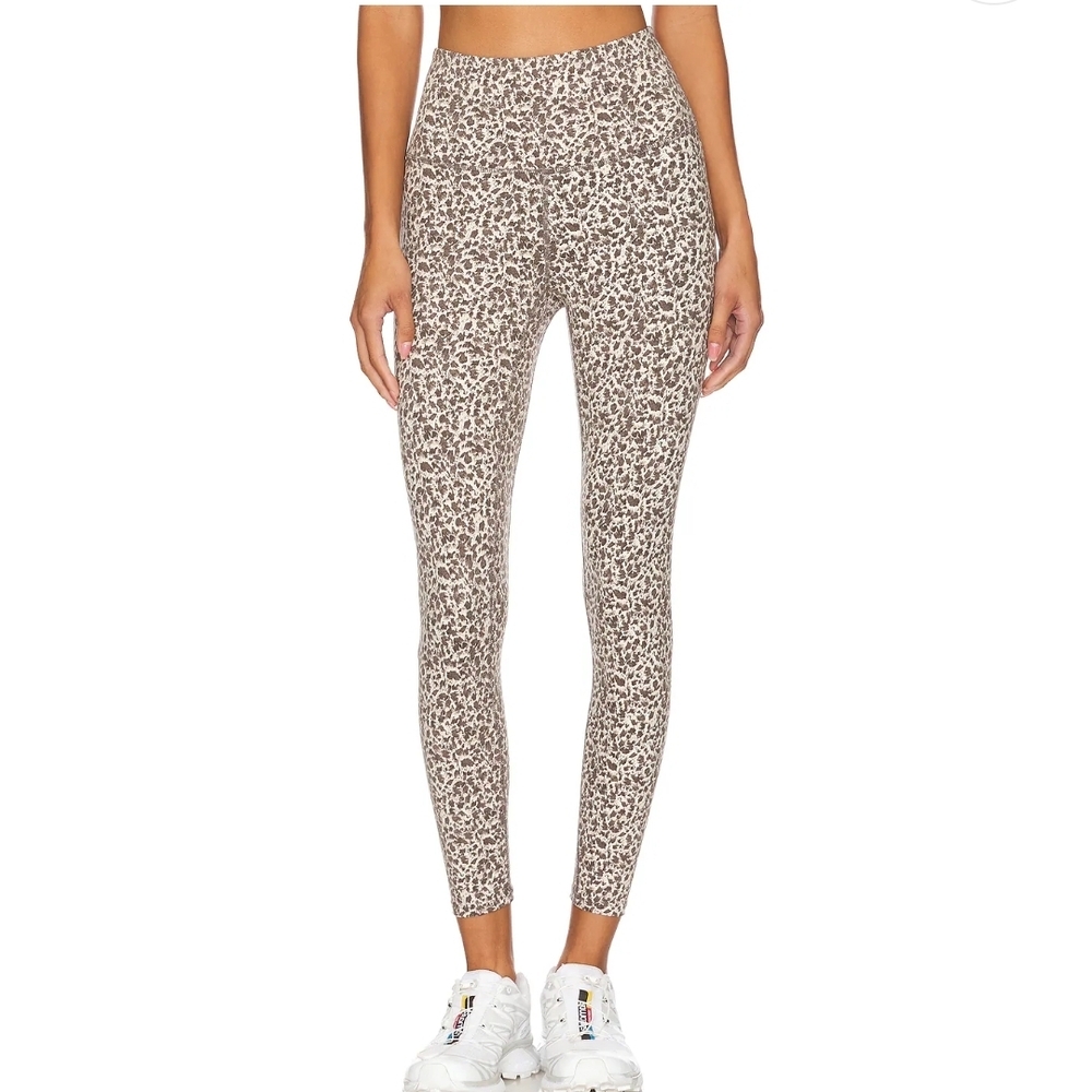 NWT Varley Move‎ High legging Leopard Print Aurora Feather